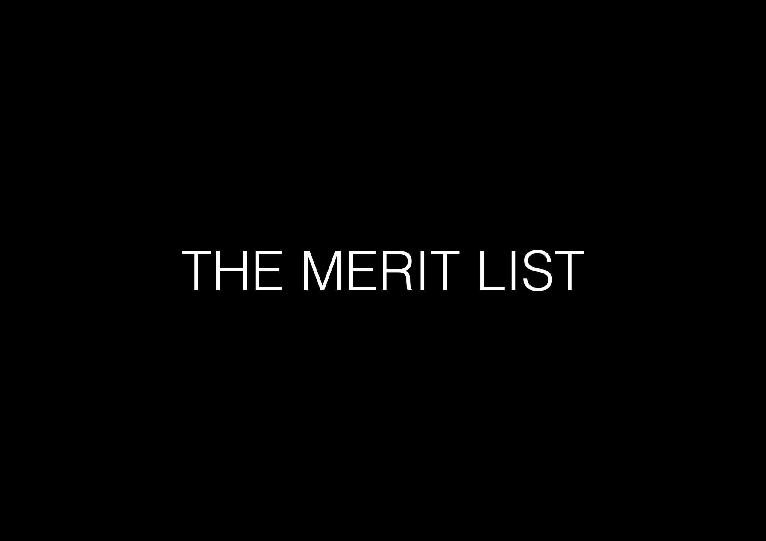 The Merit List [TML]
